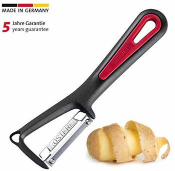 Westmark Sparschäler mit Ausstecher, 16 x 4,2 x 1,7 cm, Gallant, PP/ Rostfreier Edelstahl, Schwarz/Rot, 29012270