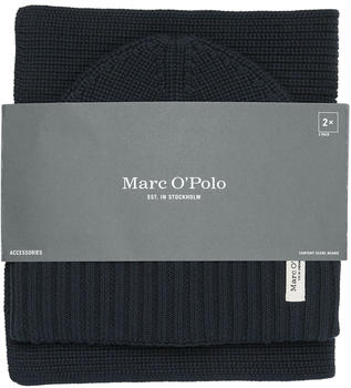 Marc O'Polo Knitted Hat And Scarf Set (330 5022 09036) dark navy