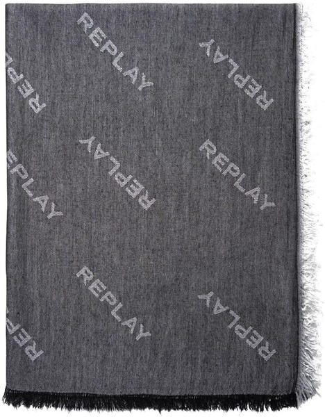 Replay Scarf (AM9232.000.A0383B) black/optical white