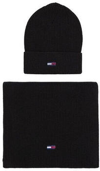 Tommy Hilfiger Tjw Flag Beanie And Scarf (AW0AW15482) black