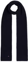 Tommy Hilfiger Strickschal "TH FLAG PIMA COTTON CASH SCARF" mit Logostickerei,...