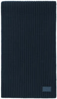 JOOP! JEANS Herren Schal - Francis, Strickschal, Rippe, Wollmix, uni Blau
