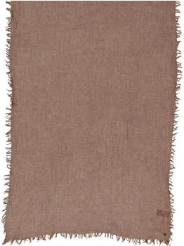 Fraas Damen-Schal 70 x 180 cm Modische Stola mit Fransen aus Wolle Camel