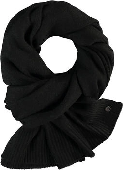 Fraas Strickschal 35 x 200 cm Schal Aus Wollmischung Schwarz