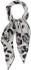 Fraas Halstuch Damen mit Animal-Print 51 x 51 cm mit Leo-Muster Bandana Tuch Steingrau