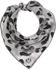 Fraas Halstuch Damen mit Animal-Print 51 x 51 cm mit Leo-Muster Bandana Tuch Steingrau
