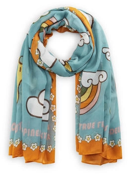 Codello Damen Peanuts Schal Woodstock Print blau