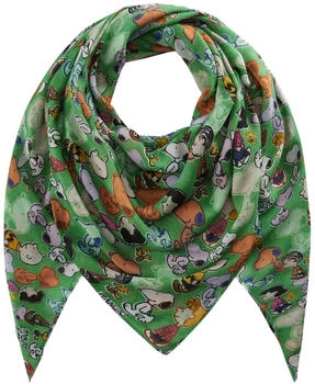 Codello Tuch mit Allover-Print Snoopy und Charlie Brown green