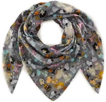 Codello Tuch mit Allover-Print Snoopy und Charlie Brown dunkelgrau
