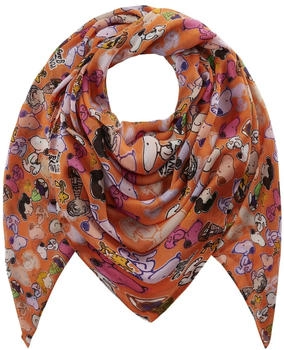 Codello Tuch mit Allover-Print Snoopy und Charlie Brown orange