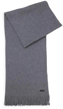 Hugo Boss Schal aus nachhaltigerer Schurwolle mit Raschel-Strick - Style Albas 50495340 Grau ONESI