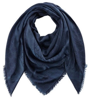 Codello #14 JACQUARD DELUXE Tuch mit Monogramm-Muster dunkelblau