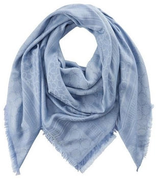 Codello #14 JACQUARD DELUXE Tuch mit Monogramm-Muster hellblau