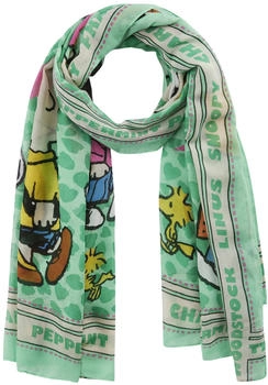 Codello Schal aus recyceltem Polyester Snoopy Charlie Brown grün