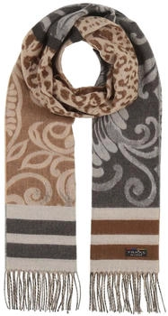 Fraas Cashmink Schal 44 x 200 cm mit Muster-Mix Damen Grau (620001-960)