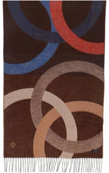Fraas Cashmink Schal 56 x 200 cm mit Kreis- Design Royal Blue (625242-560)