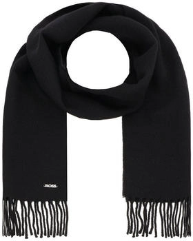 Hugo Boss In Italien gefertigter Schal aus Woll-Twill - Style Zesy_35*180 50517216 Schwarz ONESI