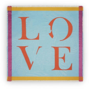 Codello Tuch mit LOVE-Schriftzug blau