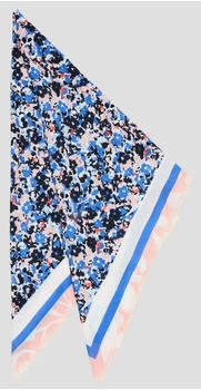 S.Oliver Tuch mit All-over-Muster 1 blau|weiß 2144888.59D4.1