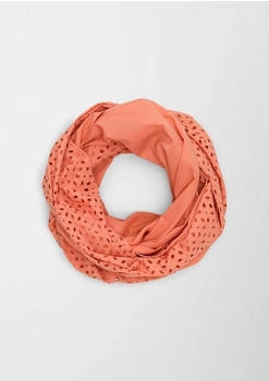 S.Oliver Loop-Schal mit Lochstickerei (2130097) orange