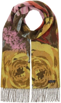 Fraas Cashmink Schal 35 x 200 cm mit Blumen-Muster Damen Chartreuse (625355-728)