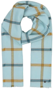 Fraas Stola mit Karo-Muster 85 x 220 cm - Powder Mint (648011-615)