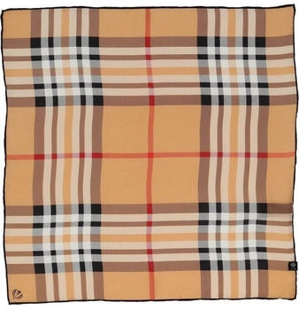 Fraas Halstuch Damen mit Plaid-Muster 51 x 51 cm Camel (612008-180)