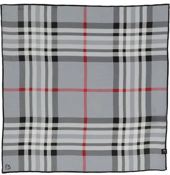 Fraas Halstuch Damen mit Plaid-Muster 51 x 51 cm Grau (612008-960)