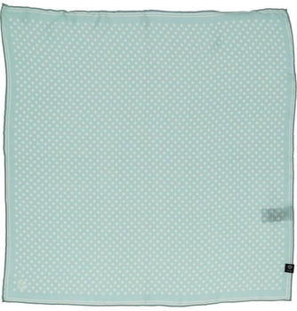 Fraas Halstuch gepunktet 51 x 51 cm mit Polka Dots Muster Misty Blue (612168-672)