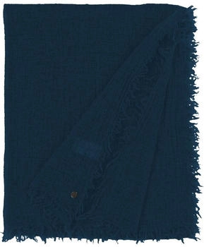 Fraas Damen-Schal 70 x 180 cm mit Fransen Petrol By Night (658100-659)