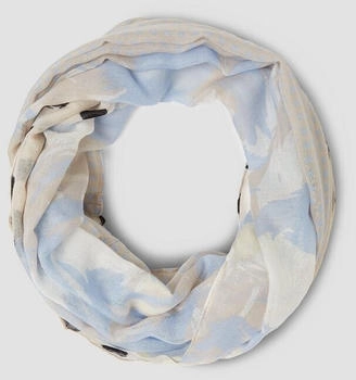 s.Oliver Gemusterter Snood mit Pünktchen ONESIZE blau 2164825.50D3.ONESIZE