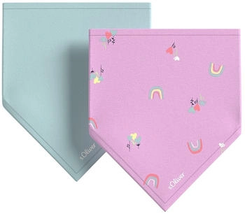 s.Oliver Dreieckstücher im Doppelpack ONESIZE pink|türkis 2142908.6103.ONESIZE