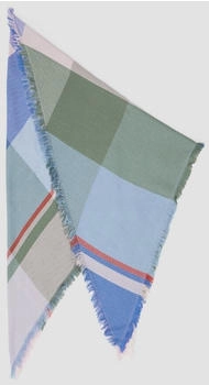 s.Oliver Dreieckiger Schal aus Viskosemix mit Karomuster ONESIZE blau 2161447.50N9.ONESIZE