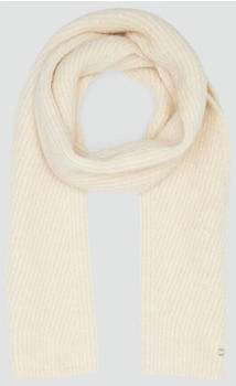 s.Oliver Strick-Schal mit Fischgrätenmuster und Logo-Ring 1 Beige 2159227.8100.1
