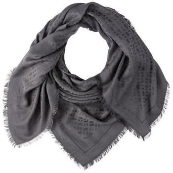 Hugo Boss Schal aus Modal-Mix mit Wolle und Monogramm-Jacquard - Style Ledonia_120*120 50517733 Schwarz ONESI