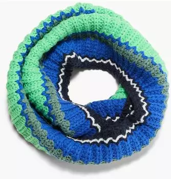 s.Oliver Loop-Schal in Rippstrick ONESIZE blau 2132403.59G4.ONESIZE