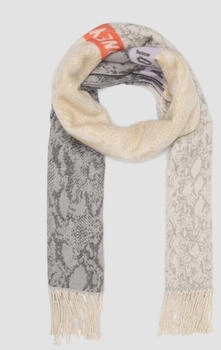 s.Oliver Patchwork-Schal mit Fransen 1 Beige 2157784.81D2.1