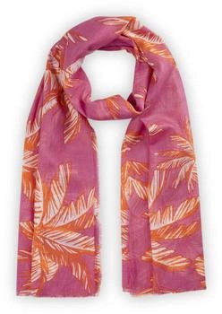 Codello Schal Bamboo mit Palmen-Print Pink (703357-Onesize)