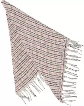 s.Oliver Gebürstetes Dreieckstuch mit gedrehten Fransen creme mehrfarbig 2173797.02N5.