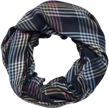 s.Oliver Weicher Loopschal aus Modalmix mit Karomuster blau mehrfarbig 2169572.59N8.