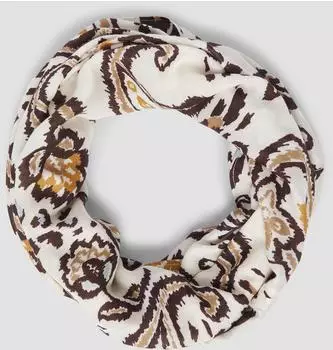 s.Oliver Loop-Schal mit floralem Print creme mehrfarbig 2170474.02A2.