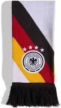 Adidas Deutschland 26 Fanschal white/black/team power red 2/collegiate bold