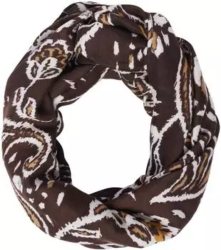 s.Oliver Loop-Schal mit floralem Print braun mehrfarbig 2170474.89A2.