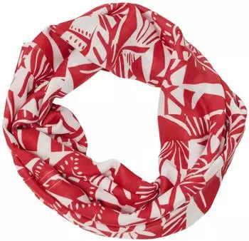 s.Oliver Loop-Schal aus Viskose mit floralem Muster rot 2166589.35A1.