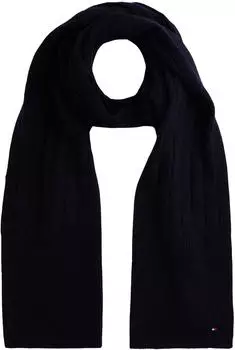 Tommy Hilfiger Schal Th Flag Fluffy Scarf AW0AW17787 blau