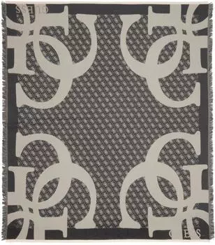 Guess Jacquard Kefiah 135x135 cm black