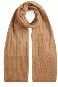 Tommy Hilfiger Schal Th Flag Fluffy Scarf AW0AW17787 braun
