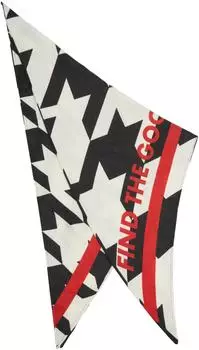 s.Oliver Dreieckstuch mit Allover-Animal-Print schwarz 2172494.99D2.