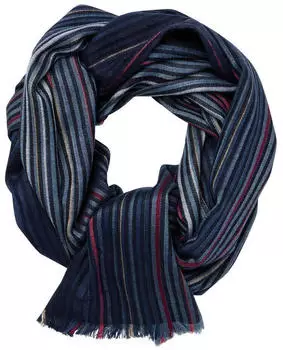 CASAMODA Schal gestreift blau