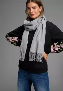 Laura Scott Schal hellgrau melange 70x180